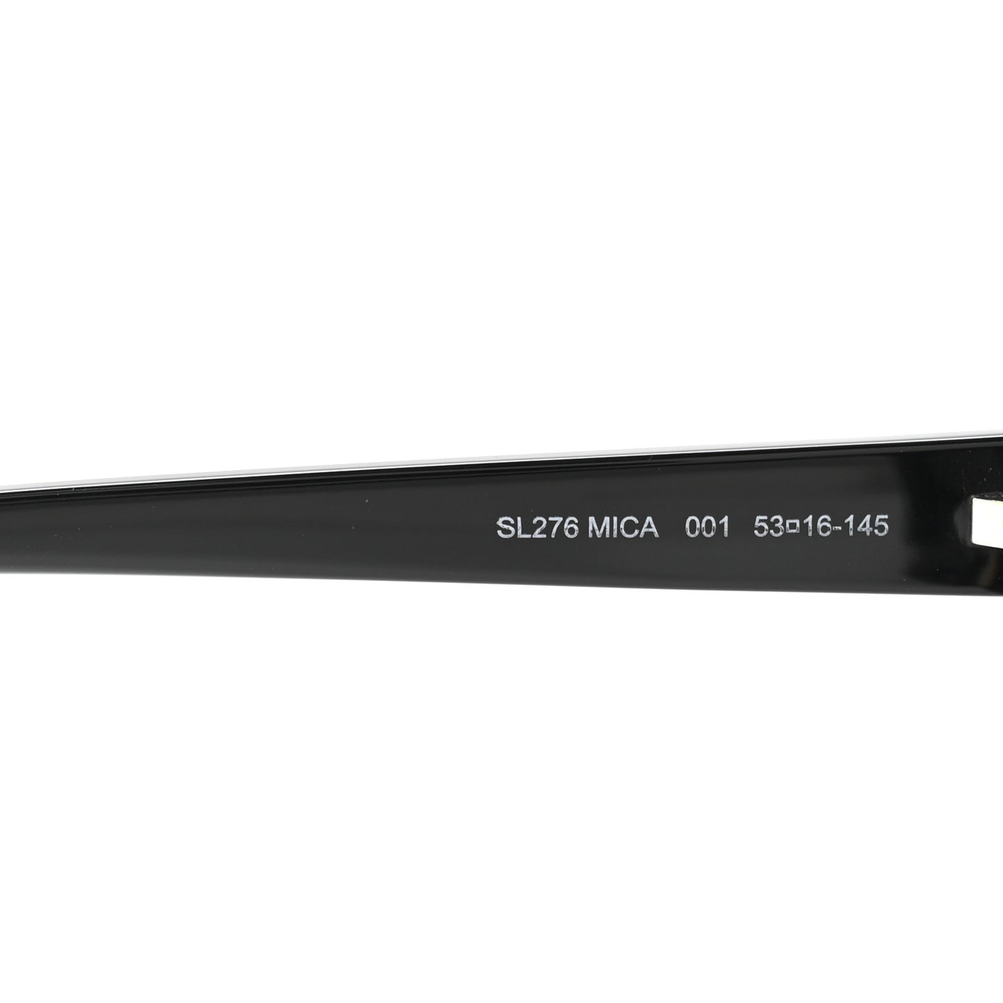 Acetate Mica Cat Eye Sunglasses SL 276 Black