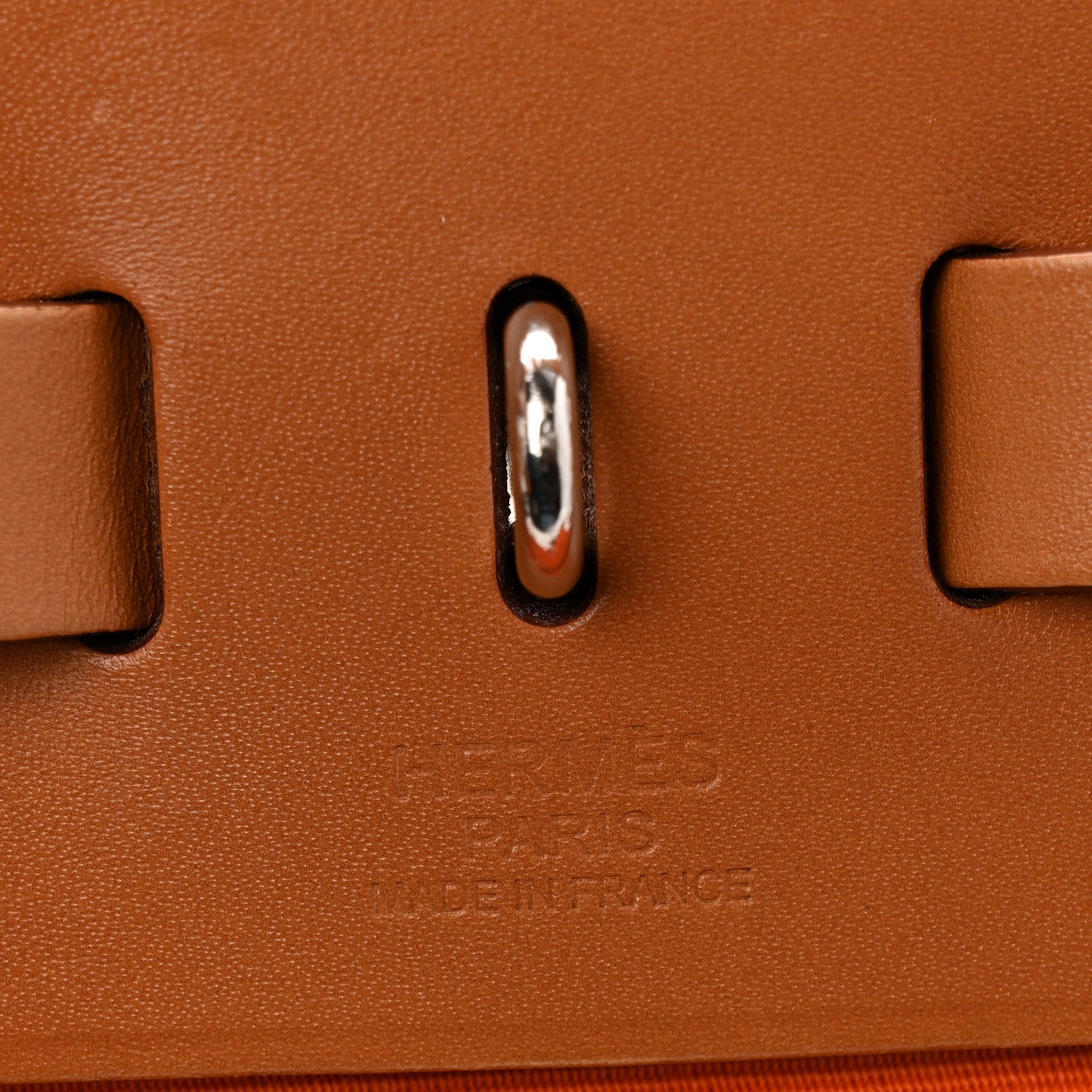 Hermes Vache Hunter Toile Herbag Zip 31 PM Orange 7 of 17
