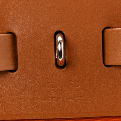 Hermes Vache Hunter Toile Herbag Zip 31 PM Orange 7 of 17