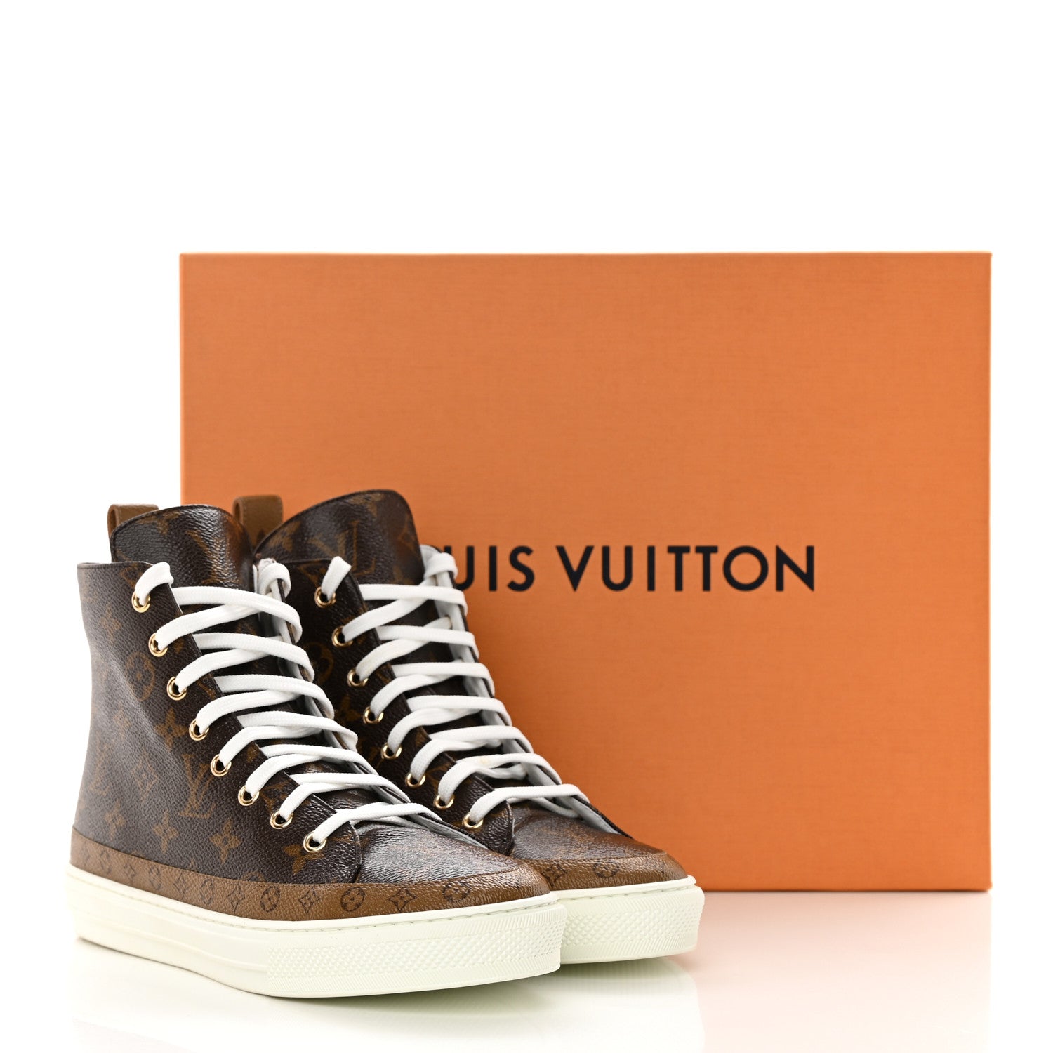 Louis Vuitton Patent Reverse Monogram Stellar Sneaker Boots 39.5 12 of 12