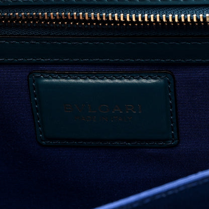 Bulgari Calfskin Large Serpenti Forever Top Handle Emerald Green 7 of 10