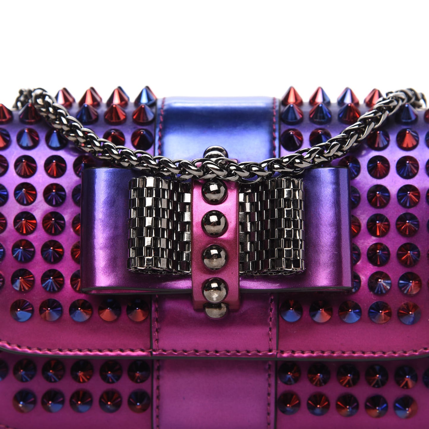 Patent Scarabe Spikes Sweety Charity Crossbody Bag Rose Digitale