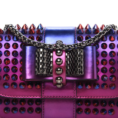 Christian Louboutin Patent Scarabe Spikes Sweety Charity Crossbody Bag Rose Digitale 9 of 9