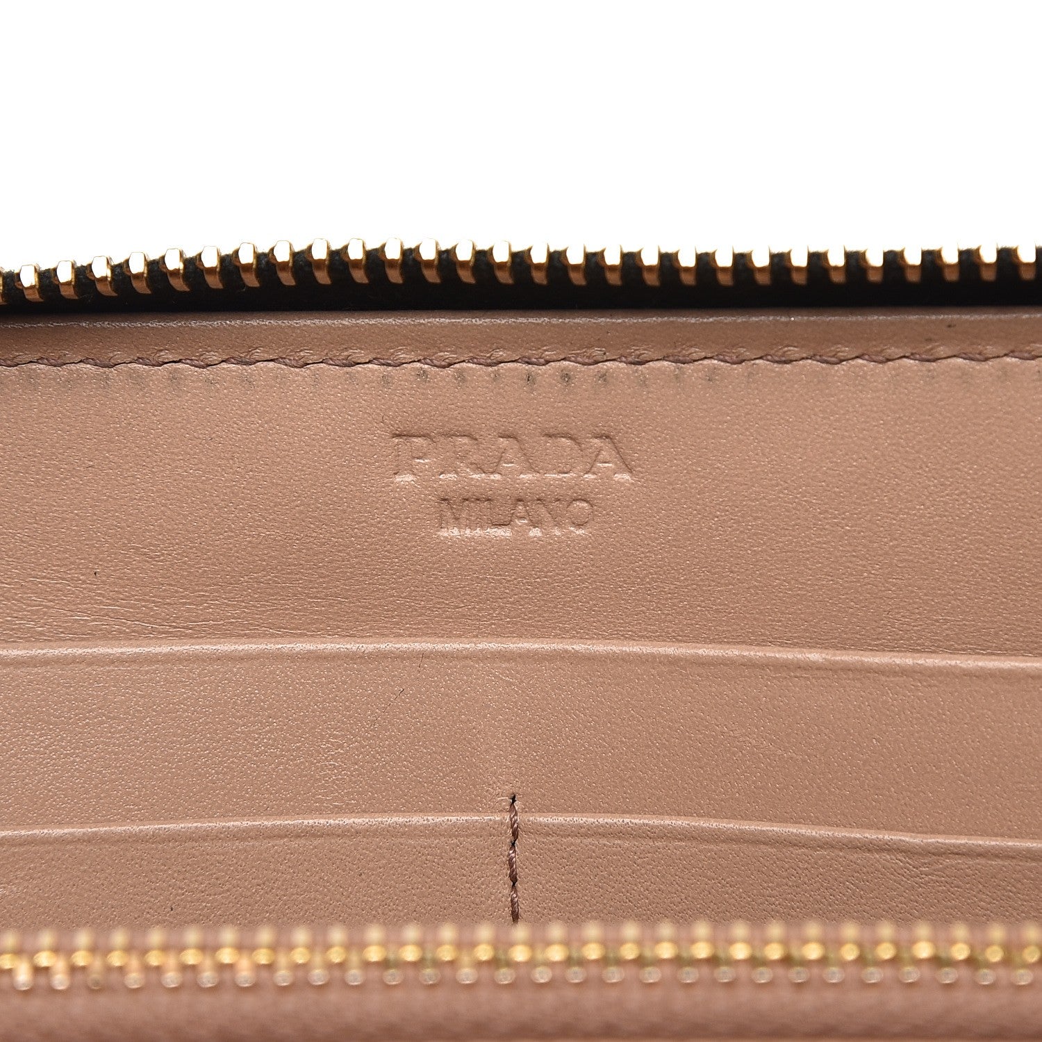 Prada Soft Calf Zip Around Wallet Nero Black 6 of 8