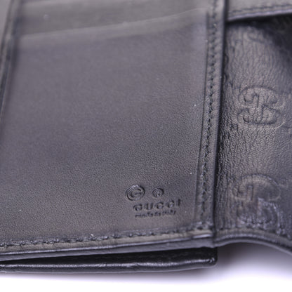 Gucci Guccissima Punch Continental Flap Wallet Black 14 of 17