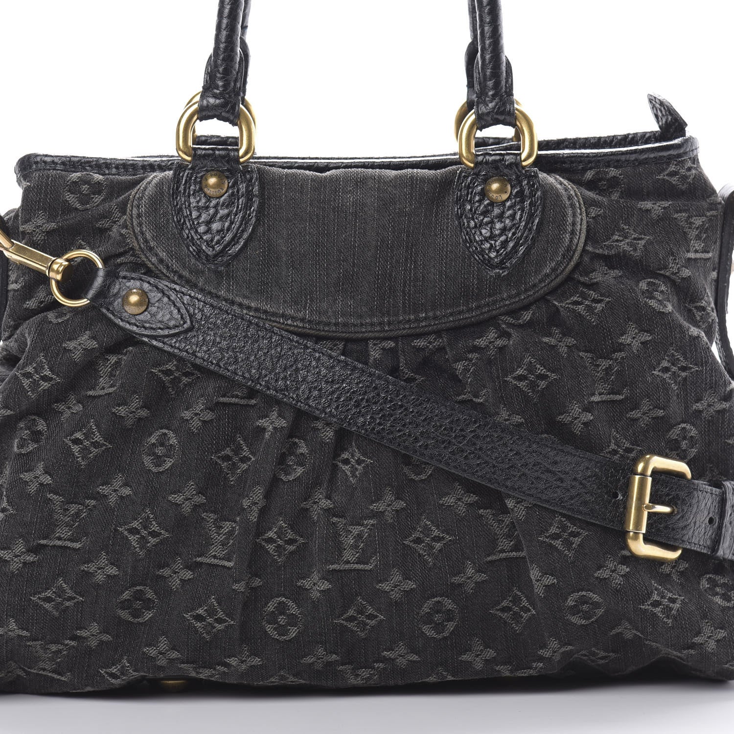 Louis Vuitton Denim Neo Cabby MM Black 7 of 13