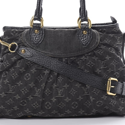 Louis Vuitton Denim Neo Cabby MM Black 7 of 13
