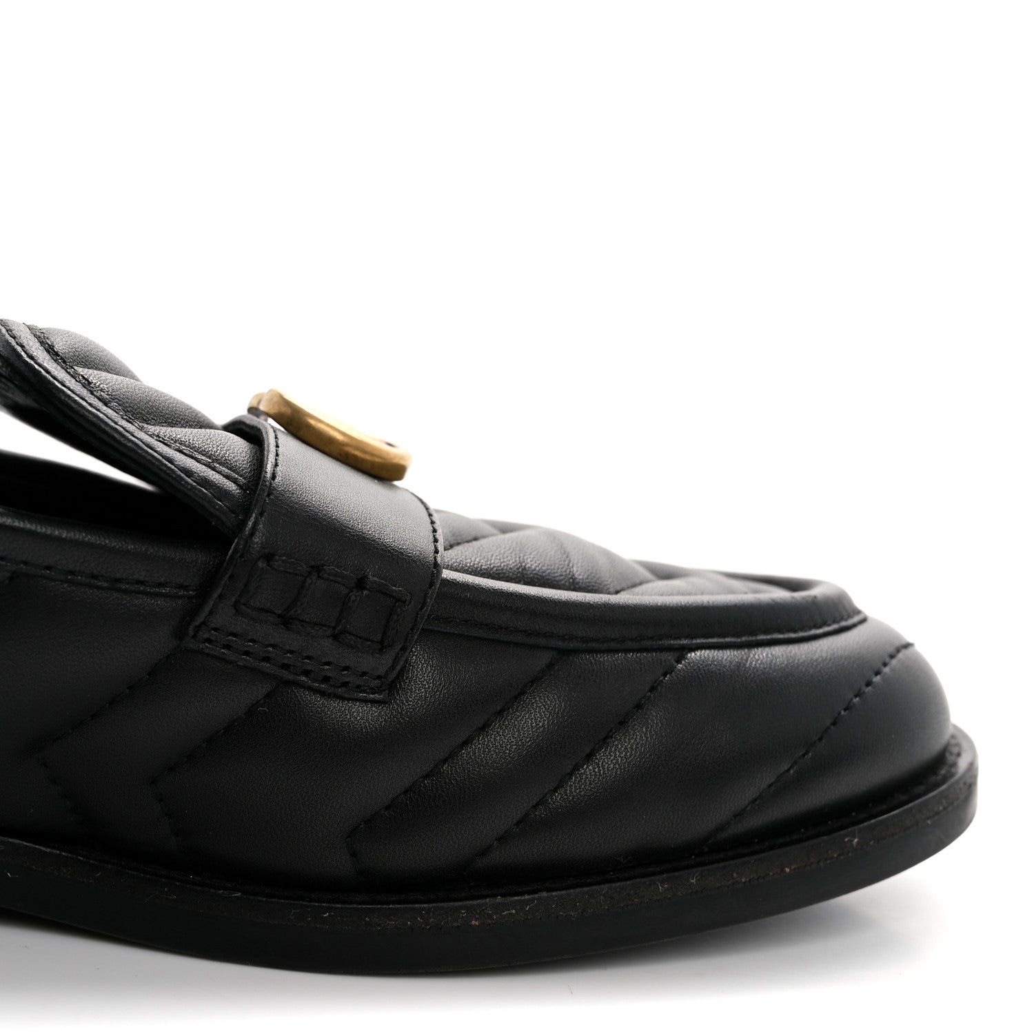 Gucci Nappa Matelasse Double G Marmont Loafers 37 Black 15 of 19