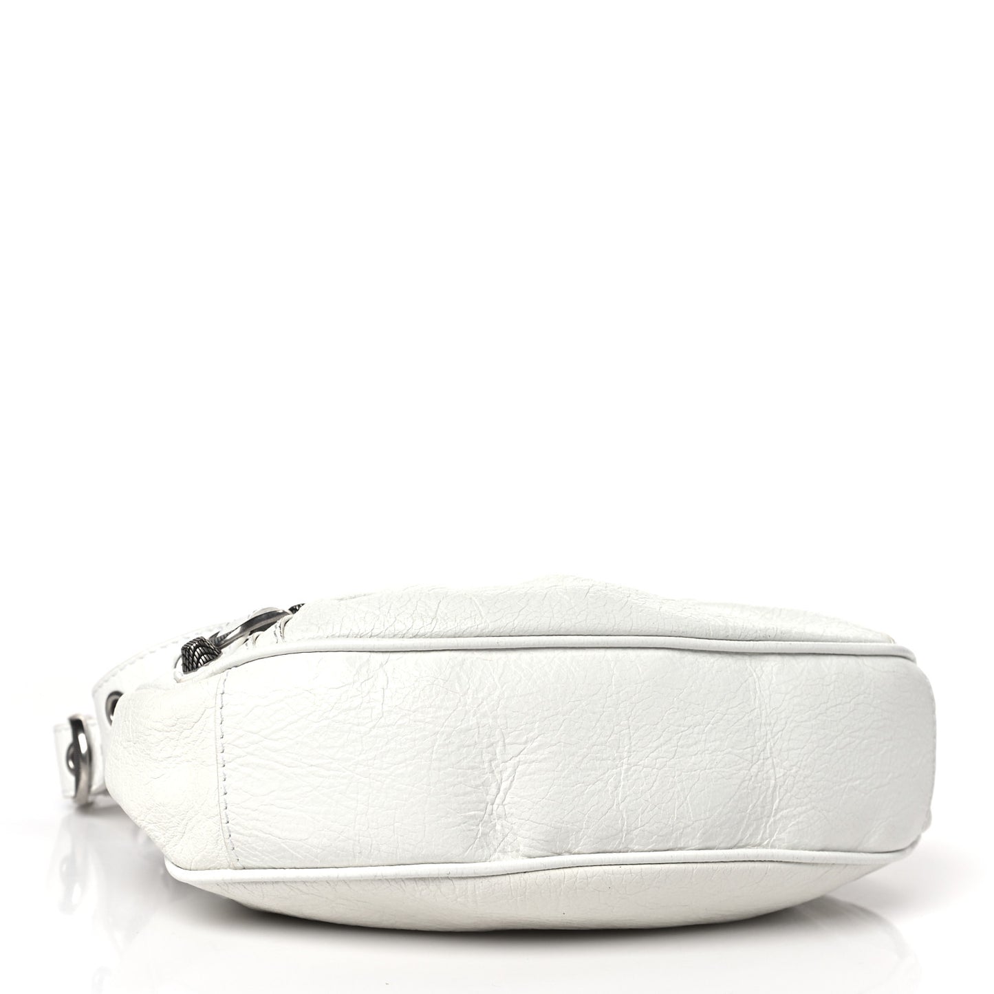 Agneau Arena Le Cagole Shoulder Bag XS Optic White