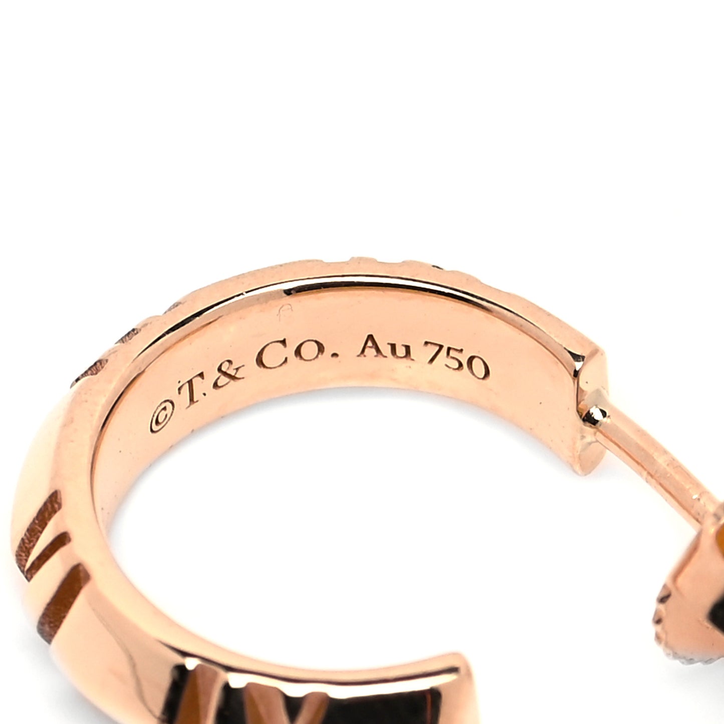 18K Yellow Gold Small Atlas X Hoop Earrings