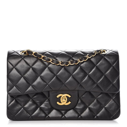 Chanel Lambskin Quilted Small Double Flap Black 1 of 12