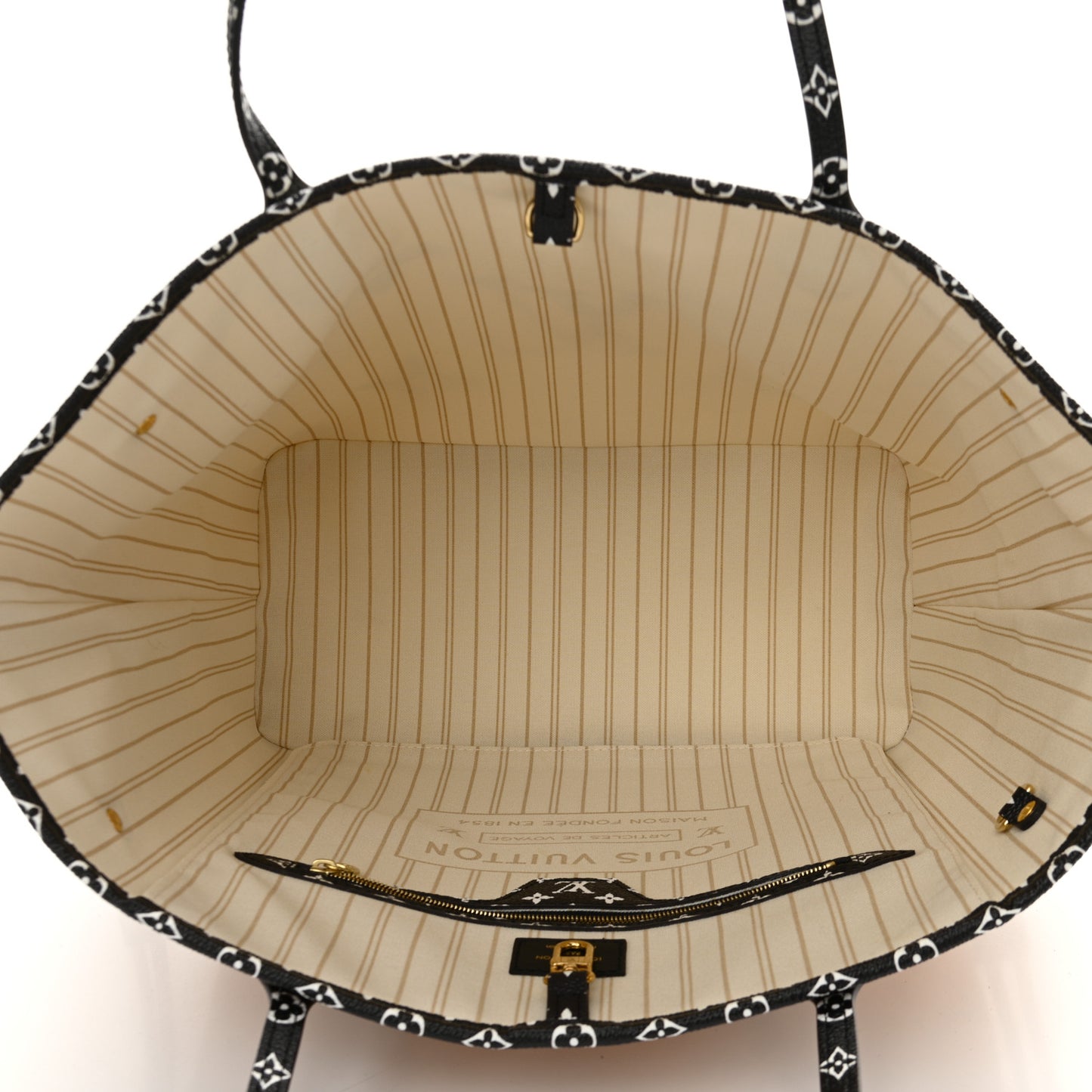 Monogram Giant Jungle Neverfull MM Ivory
