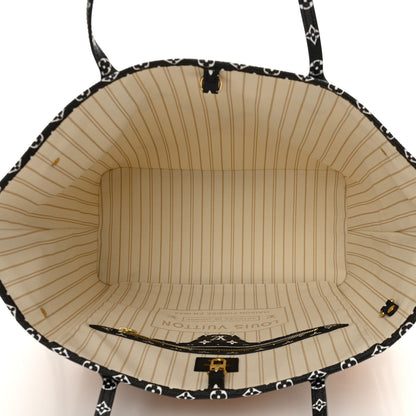 Louis Vuitton Monogram Giant Jungle Neverfull MM Ivory 5 of 10