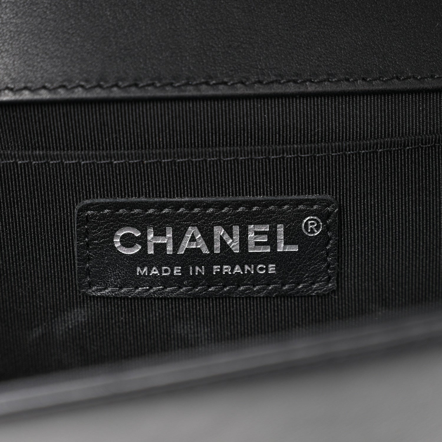 Chanel Lambskin Chevron Quilted Medium Boy Flap Black 6 of 11