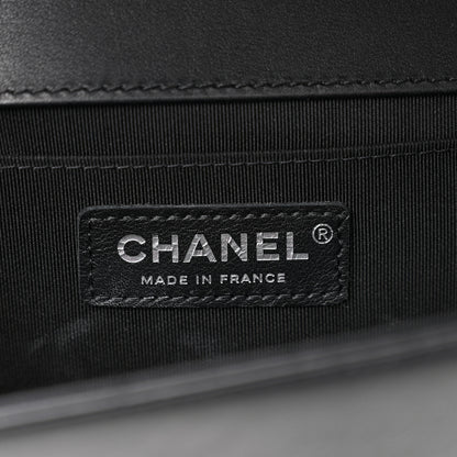 Chanel Lambskin Chevron Quilted Medium Boy Flap Black 6 of 11