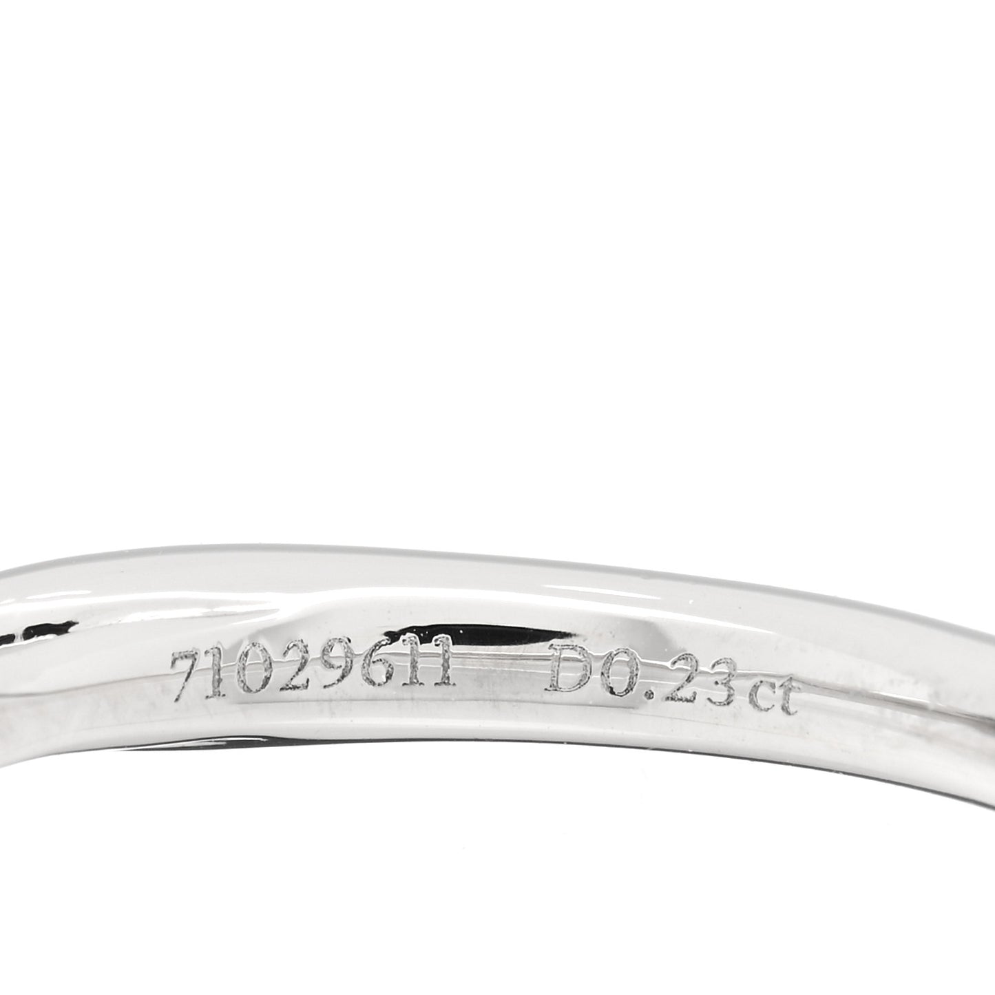 Platinum Diamond .23ct Round Brilliant Harmony Engagement Ring 51 5.75