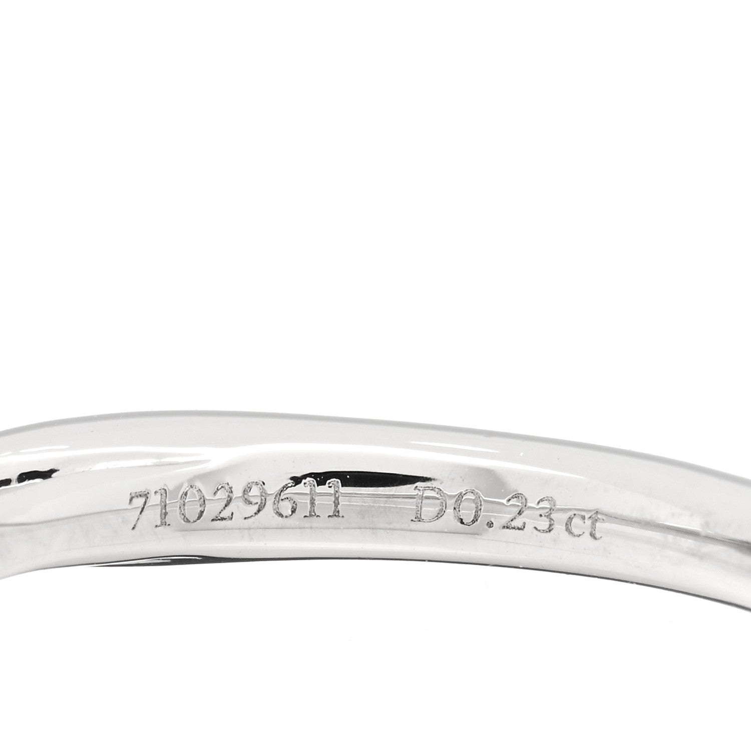 Tiffany Platinum Diamond .23ct Round Brilliant Harmony Engagement Ring 51 5.75 5 of 5