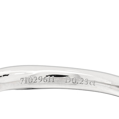 Tiffany Platinum Diamond .23ct Round Brilliant Harmony Engagement Ring 51 5.75 5 of 5