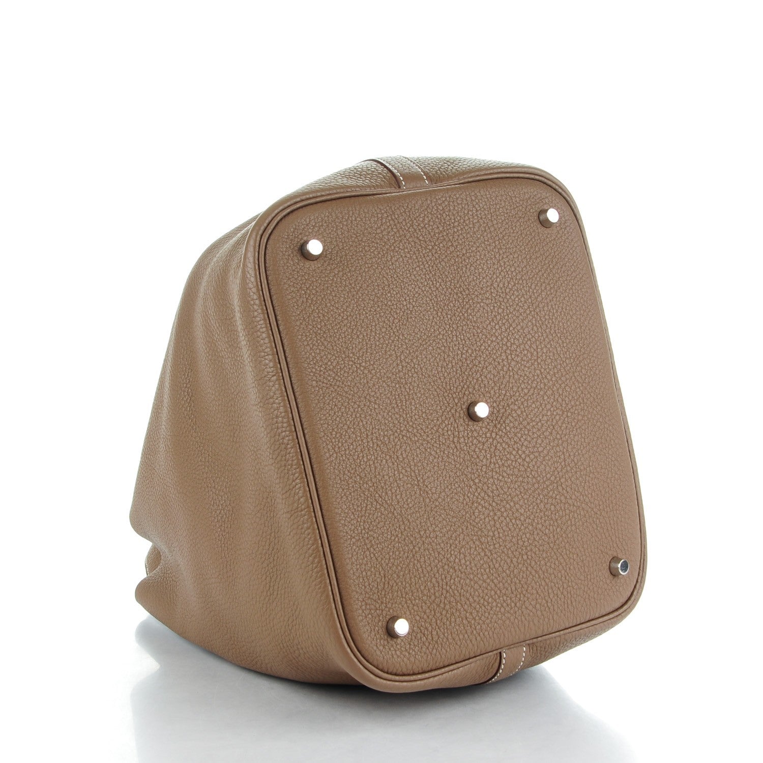 Hermes Taurillon Clemence Picotin 26 GM Etoupe 4 of 7
