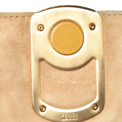 Fendi Calfskin Colorblock Anna Shoulder Bag Yellow White 9 of 14