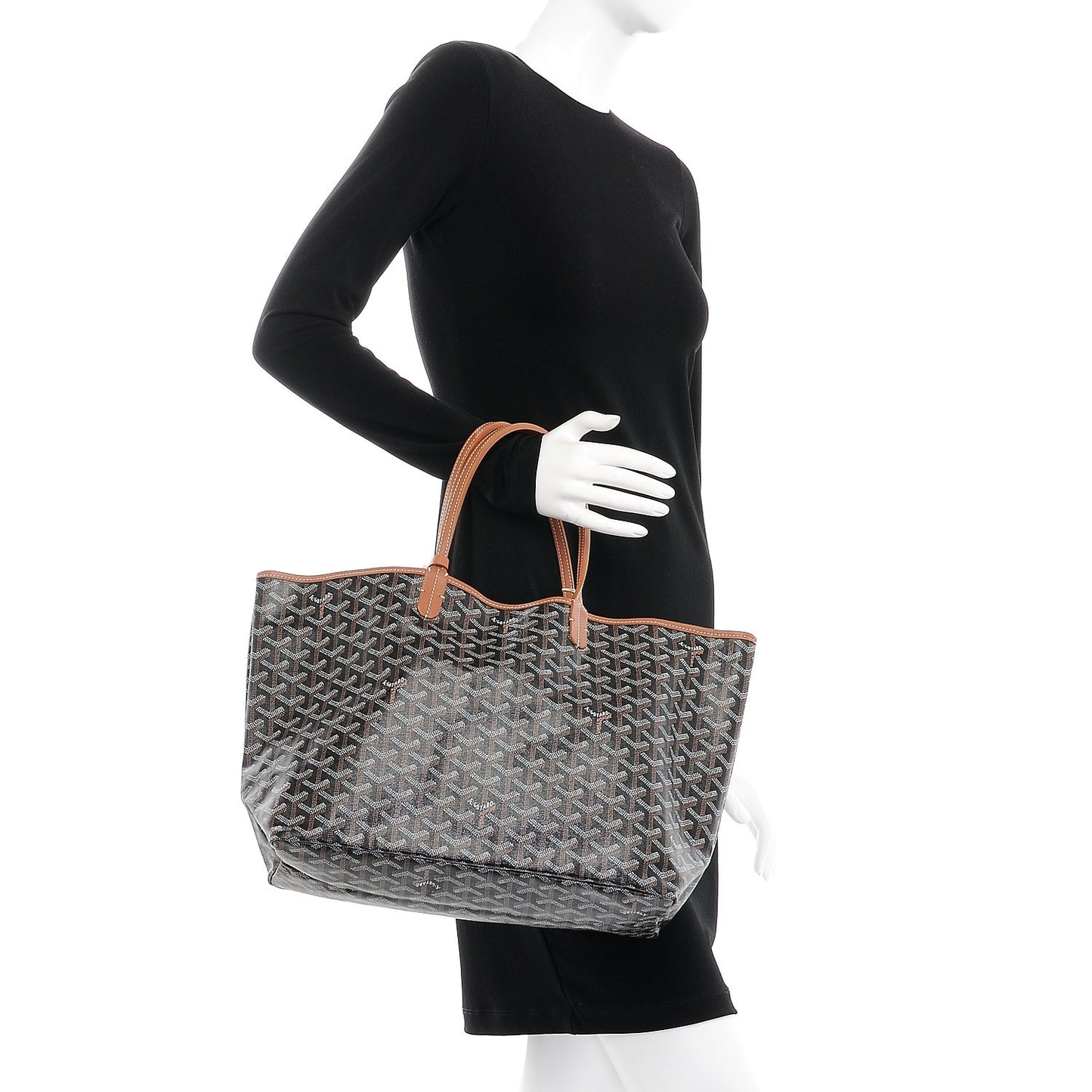 Goyardine Saint Louis PM Black Gold