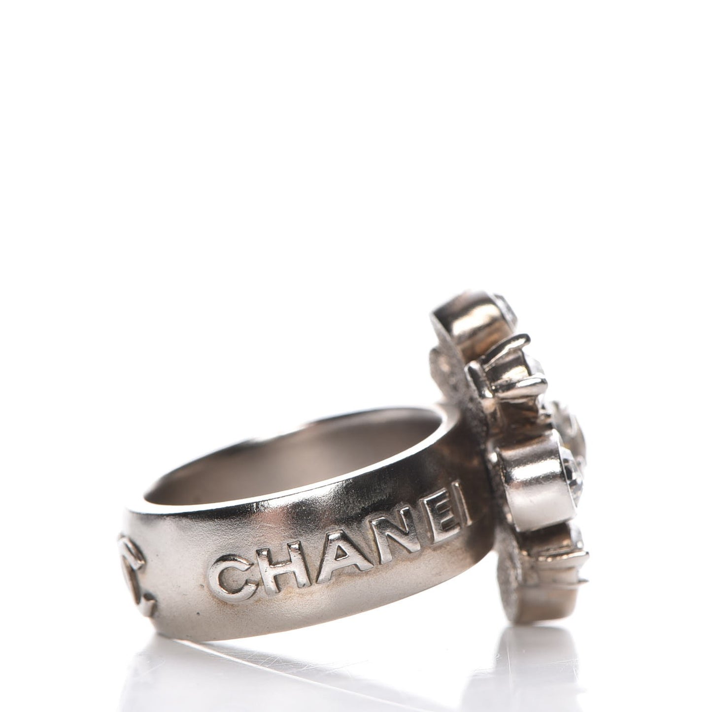 Crystal CC Ring 7 Silver