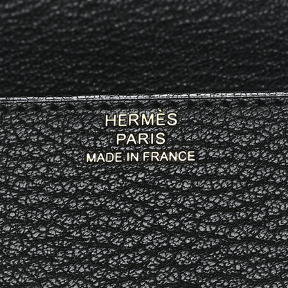 Hermes Chevre Mysore Roulis Slim Wallet Black 6 of 7
