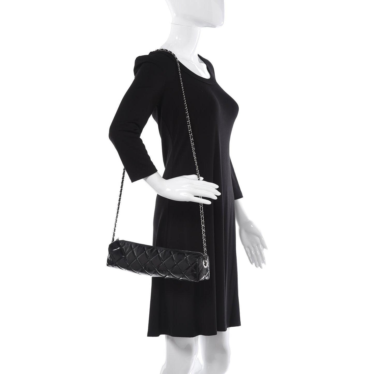 CC Umbrella with Patent Quilted Carrier Black
