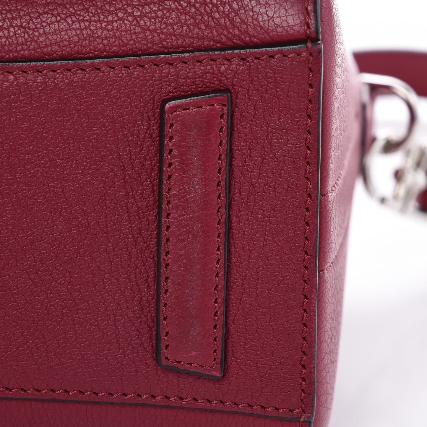 Sugar Goatskin Mini Antigona Fig Pink