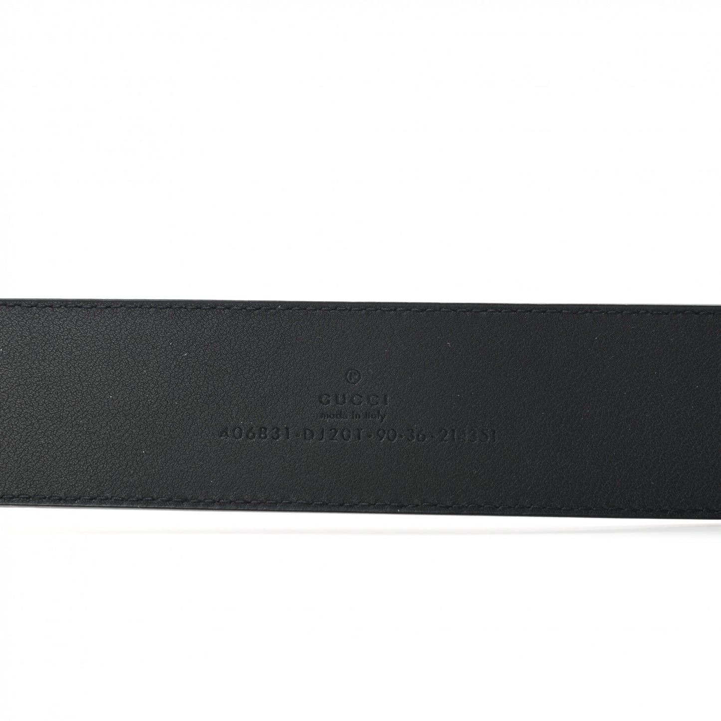 Textured Calfskin Double G 40mm Belt 90 36 Black