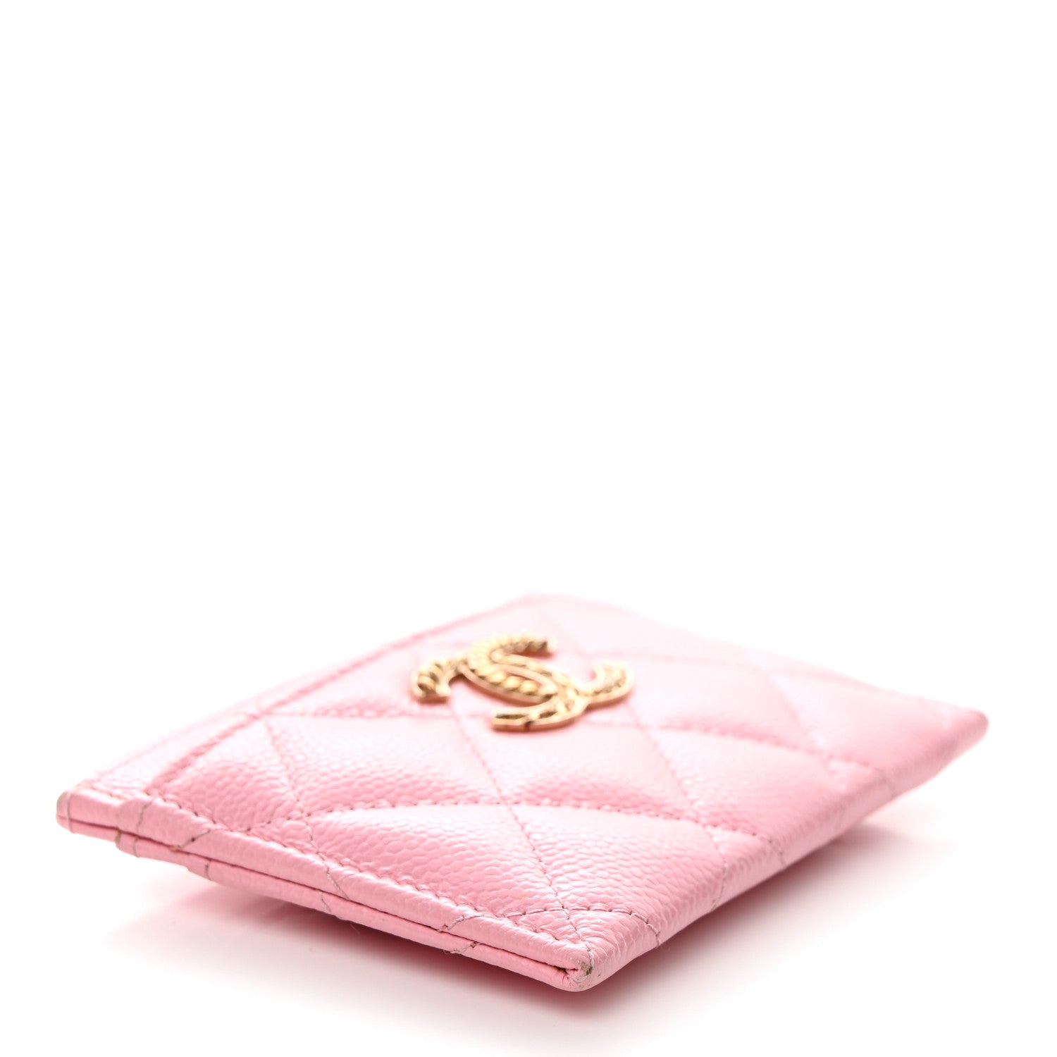 Chanel Caviar Quilted Multi Chain CC Card Holder Pink 4 of 11