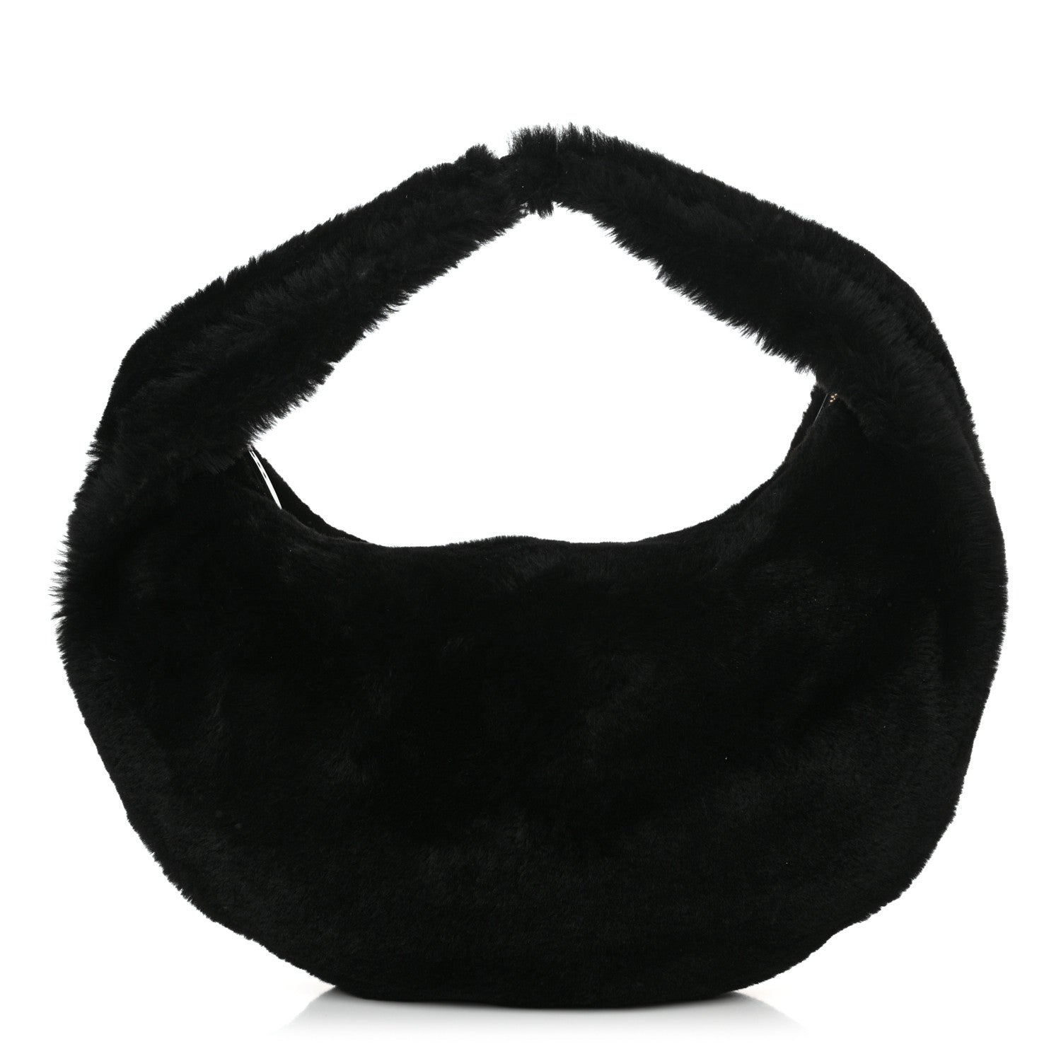 Khaite Shearling Medium Olivia Hobo Black 1 of 11