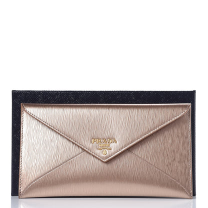 Prada Vitello Move Envelope Wallet Cipria Mordore 9 of 9