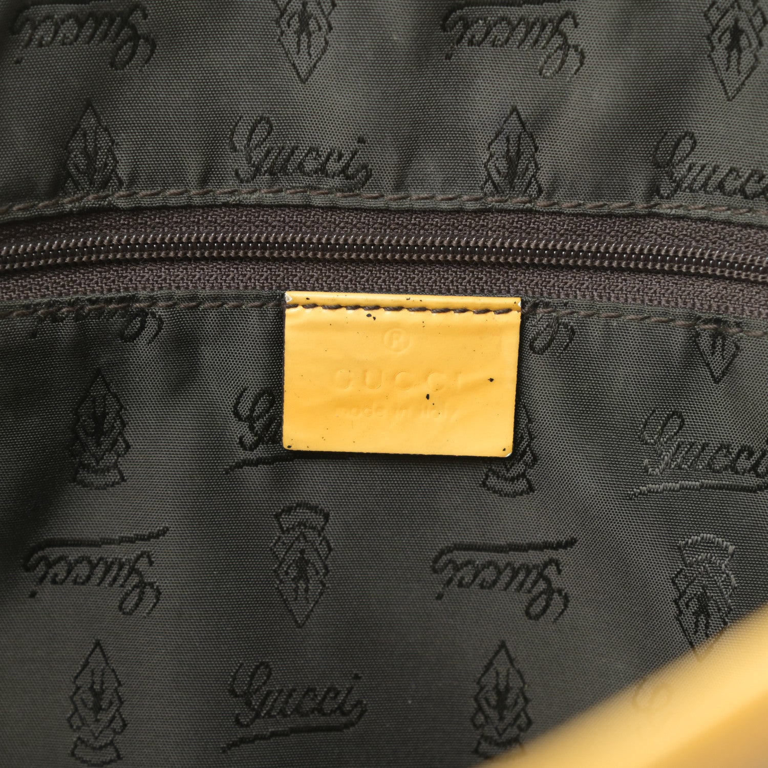 Gucci Monogram Web Medium Jolie Tote Yellow 6 of 17
