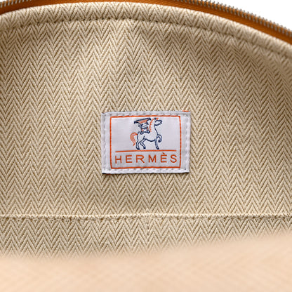 Hermes Canvas Large Bride-A-Brac Cabriole Case Biscuit 6 of 9