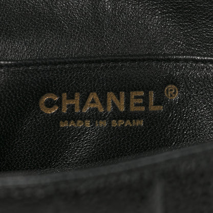 Chanel Caviar Chocolate Bar Quilted Flap Waist Belt Bag 90 36 Black 5 of 8