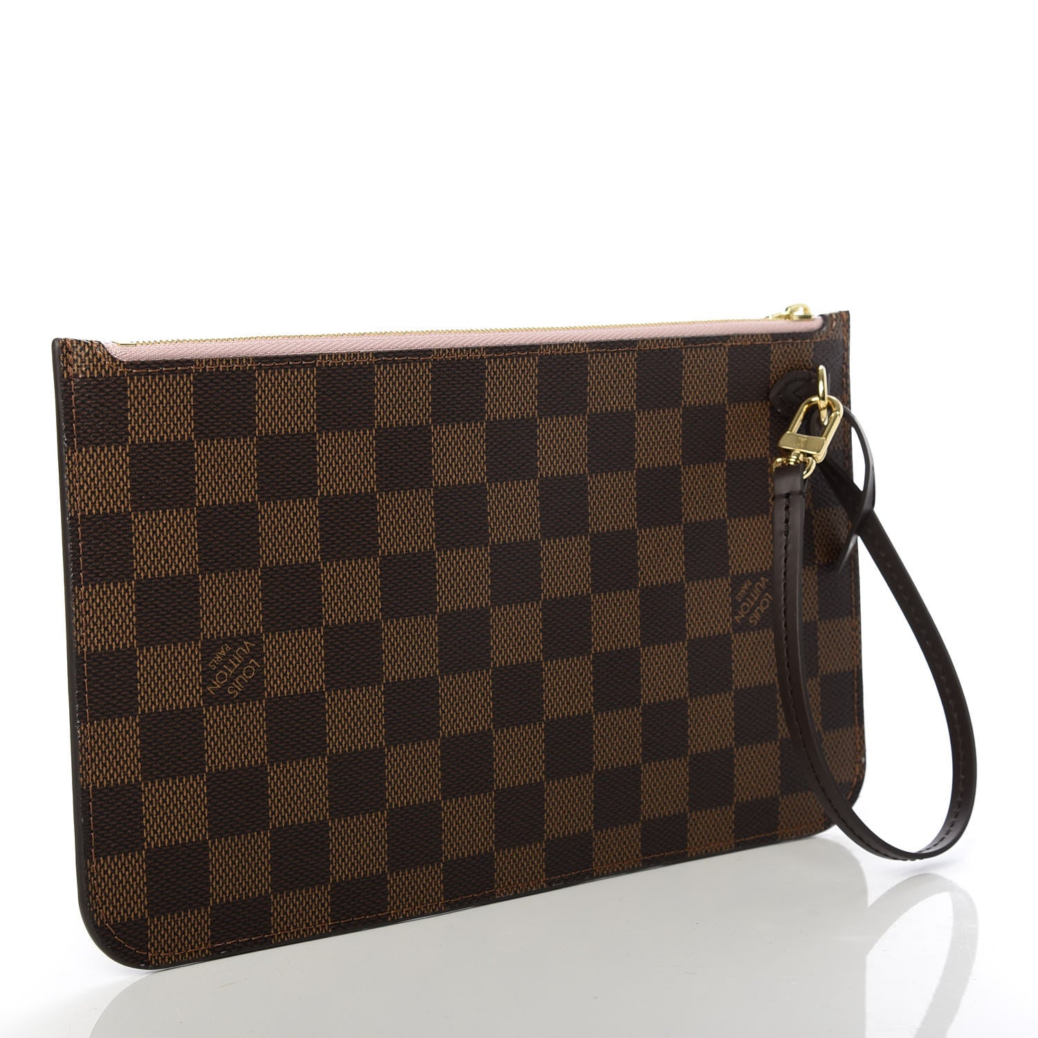 Louis Vuitton Damier Ebene Neverfull MM GM Pochette Rose Ballerine 3 of 7