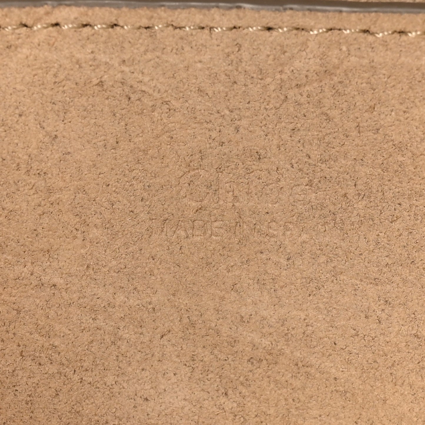 Suede Calfskin Small Faye Shoulder Bag Motty Grey