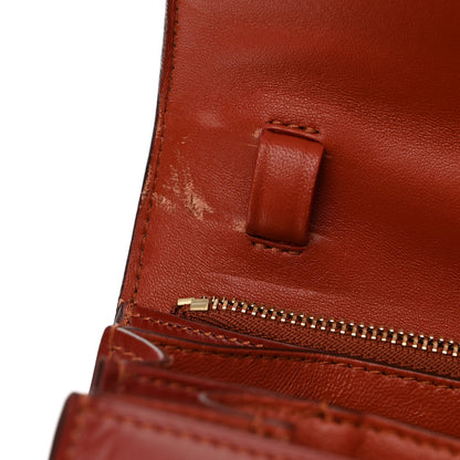 Celine Box Calfskin Medium Classic Box Flap Bag Dark Brick 12 of 13