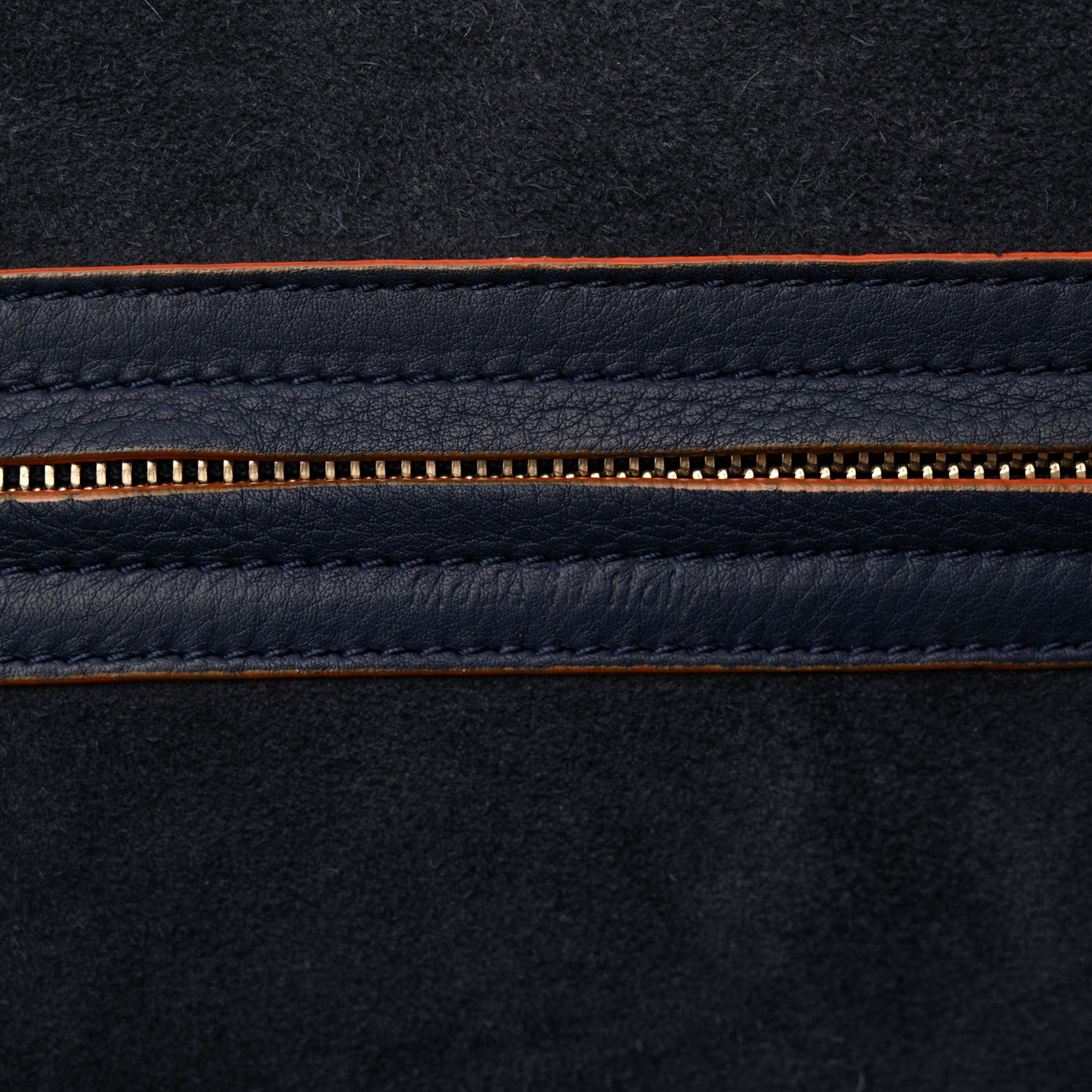 Celine Supple Calfskin Large Phantom Luggage Navy Blue Orange 6 of 13