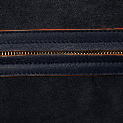 Celine Supple Calfskin Large Phantom Luggage Navy Blue Orange 6 of 13