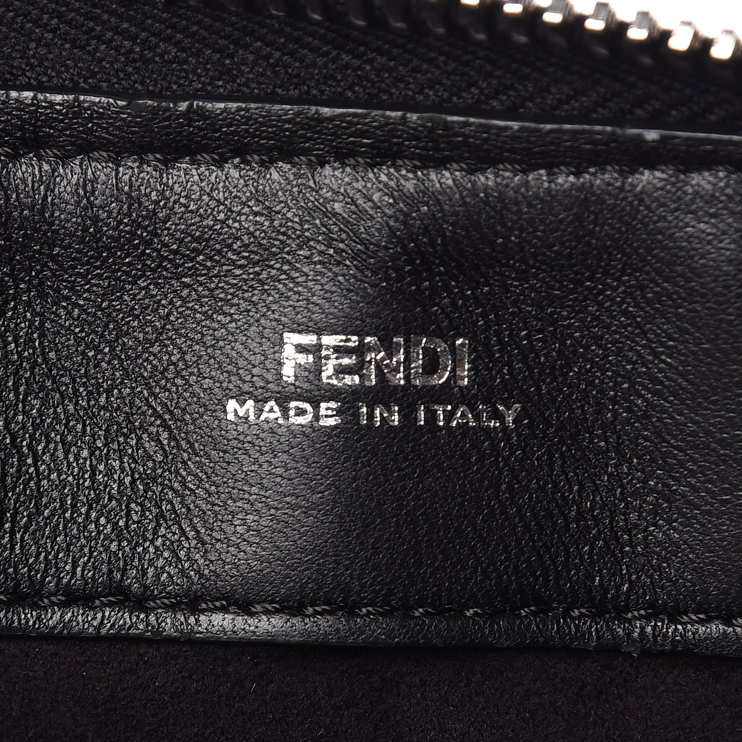 Fendi Shiny Nappa Trapuntata Small DotCom Click Top Handle Chain Satchel Black 8 of 13