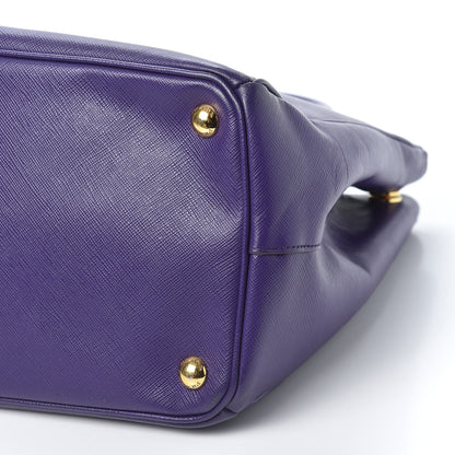 Prada Saffiano Medium Galleria Double Zip Tote Viola 6 of 8