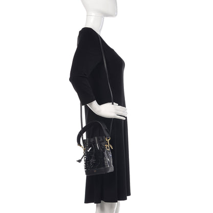 Fendi TPU FF Vitello Grace F is Fendi Mini Mon Tresor Bucket Bag Black 2 of 8