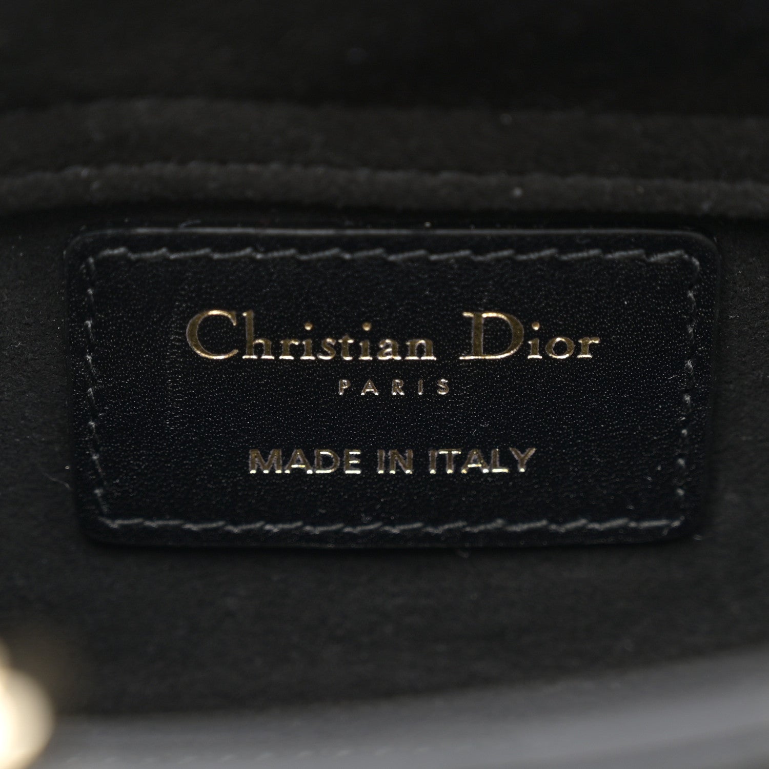 Christian Dior Lambskin Cannage Micro Lady D-Joy Black 6 of 13