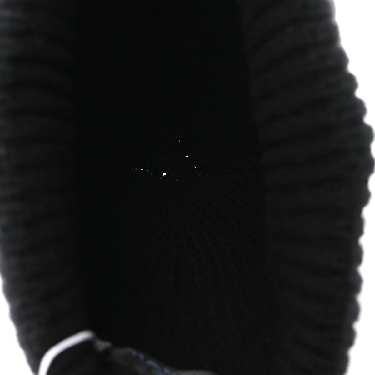 Chanel Cashmere CC Beanie Hat Black Ecru 3 of 4