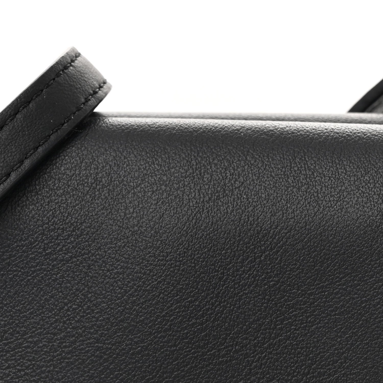 Fendi Vitello Grace Matte Duo Baguette Black 9 of 12