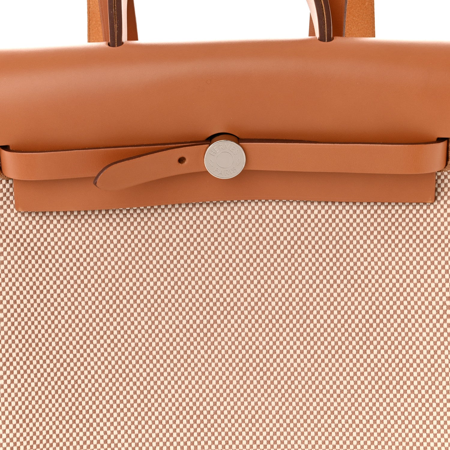 Hermes Vache Hunter Criss Viking Herbag a Dos Retourne Backpack Ecru Beige Naturel 8 of 11