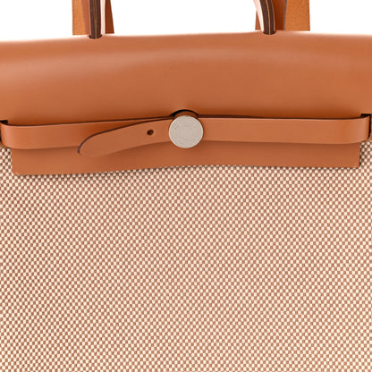 Hermes Vache Hunter Criss Viking Herbag a Dos Retourne Backpack Ecru Beige Naturel 8 of 11