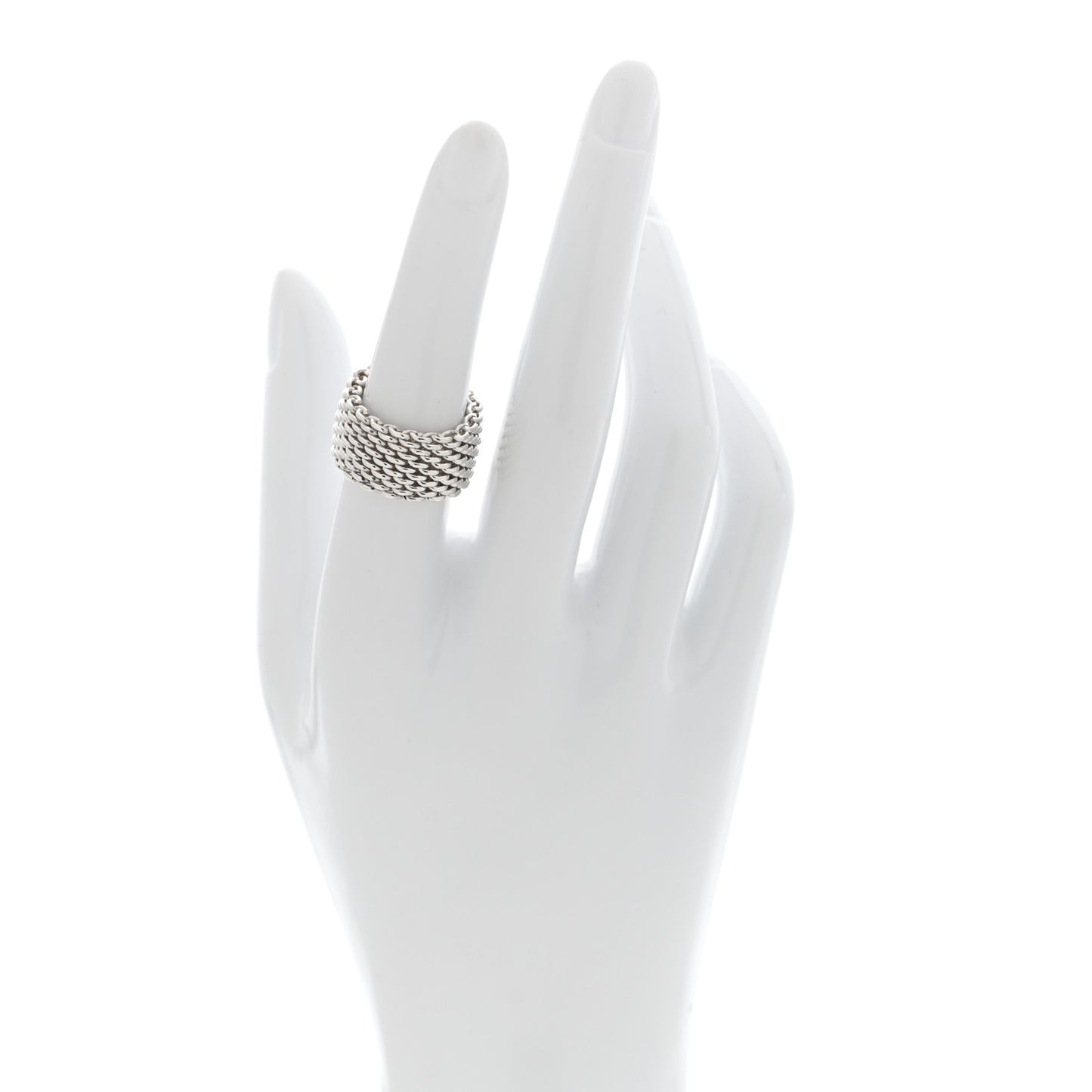 Sterling Silver Somerset Mesh Ring 52 6